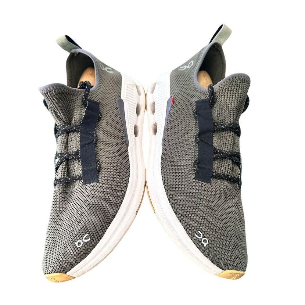 On Running Men's Gray Mesh Sneakers with Black Accents